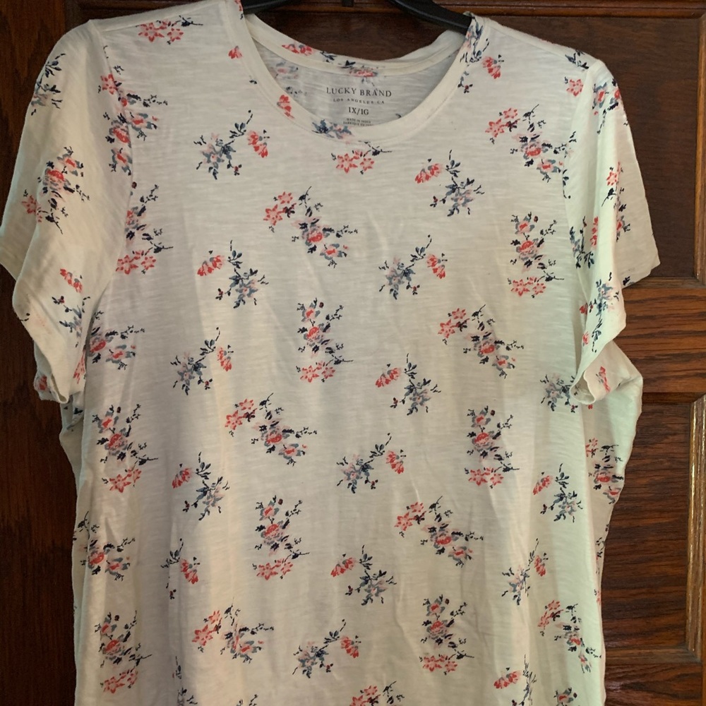 Lucky Brand Floral Print Tee